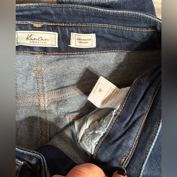 Women's Blue Denim Shorts - KanCan Brand - Picture 3 of 3